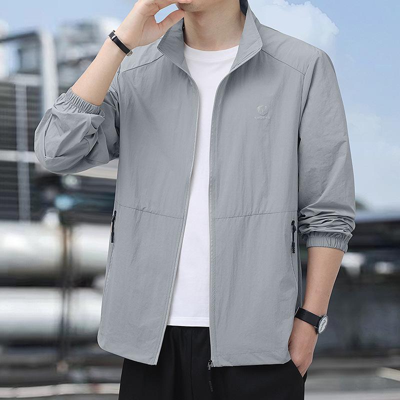 Men s 2025 Summer Ice Silk Breathable UV Protection Jacket for Outdoor Fishing XL