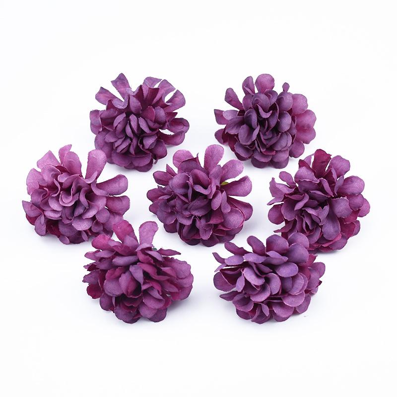 30/60 Stück Stickerei-Vasen Heimzimmer-Dekoration Hochzeit Braut-Accessoires Ausverkauf DIY-Bastelartikel Seiden-Nelke Künstliche Blumen