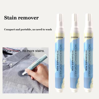 1/2/3pcs No-wash Portable Stain Remover Pen 10ml Portable Travel-Friendly Works On Food & Drink Stains Bleach Pen