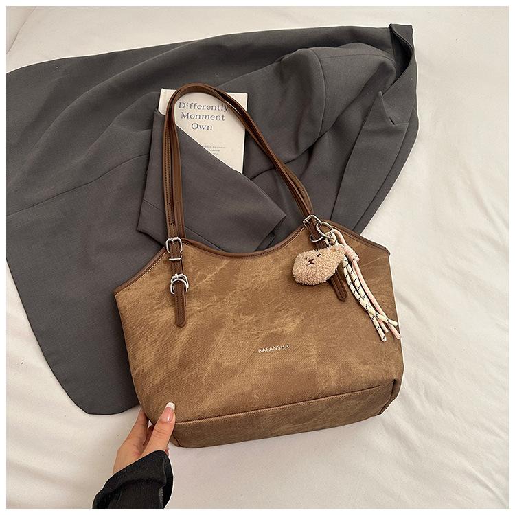 New Casual Tote Bag, High-end Shoulder Bag for Women, Retro Large-capacity Underarm Bag for Women