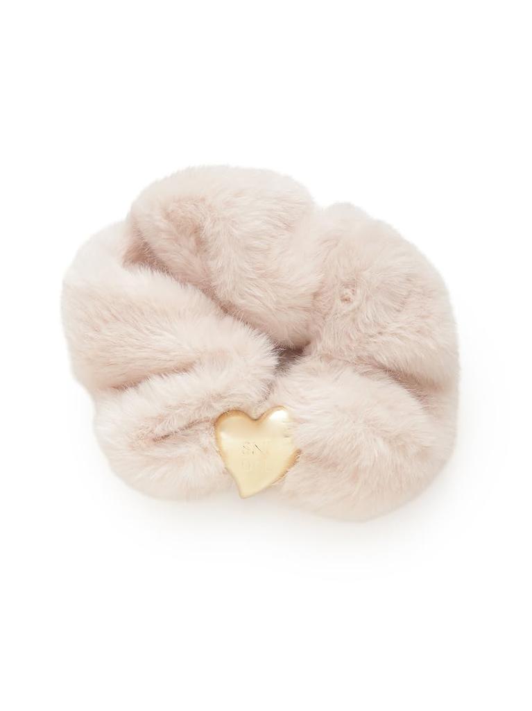 Snidel Fur Big Scrunchie SWGG255646 Pink Free Size Women's