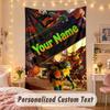 Custom Personalized Tapestry,Teenage Mutant Ninja Turtles Print Custom Name Text Wall Art Hanging for Bedroom