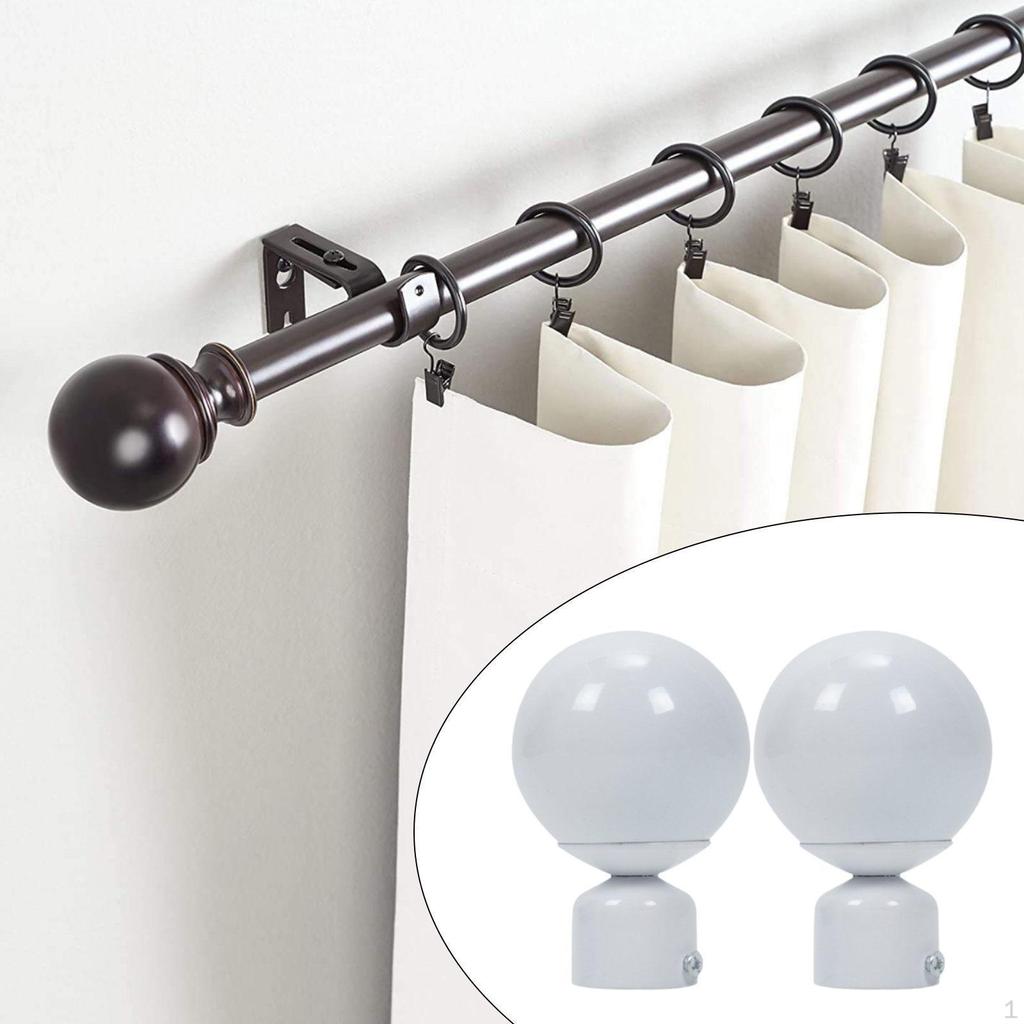 2 stück Fenster Vorhang Stange Endstücke Pole Enden Tragbare Drapieren Finals für Home Dekoration