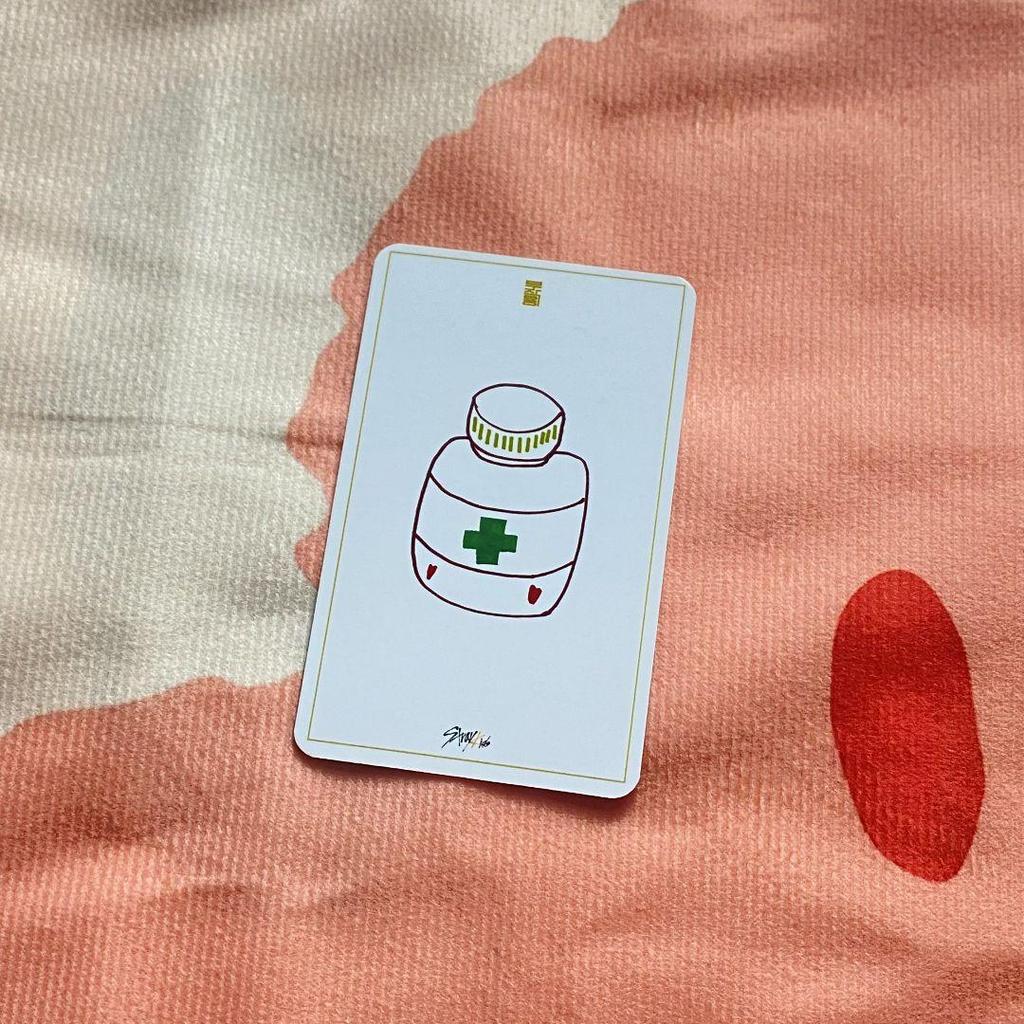 [USED] Straykids Sanok YELLOW Seungmin SKIZ WOOD Pre-recorded Trading Card