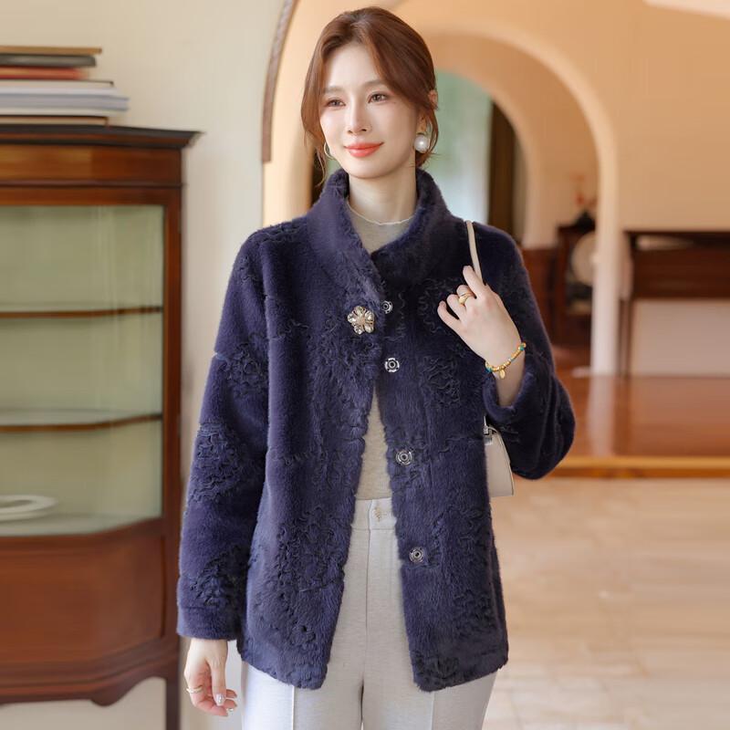 Elegant Faux Mink Fur Winter Coat for Mid-Age Women