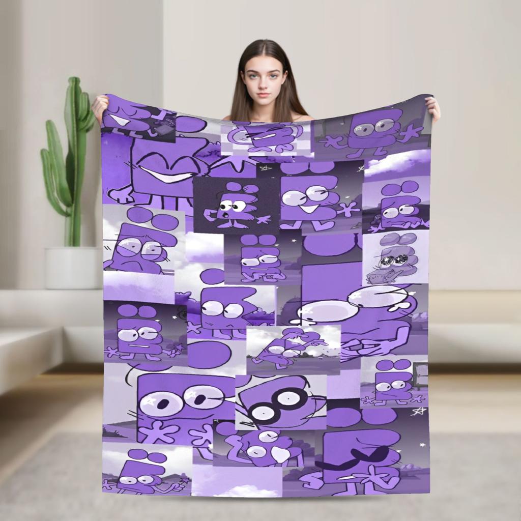 Blanket Fleece All Season Cartoon Multi-function Super Soft Throw Blankets for Bed Bedroom Rug Piece