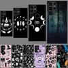 Occult Witchcraft Moon Gothic Witch Clear Phone Case for Samsung Galaxy S24 S23 S21 Plus S20 FE S22 S26 Ultra S25 Edge TPU Capa