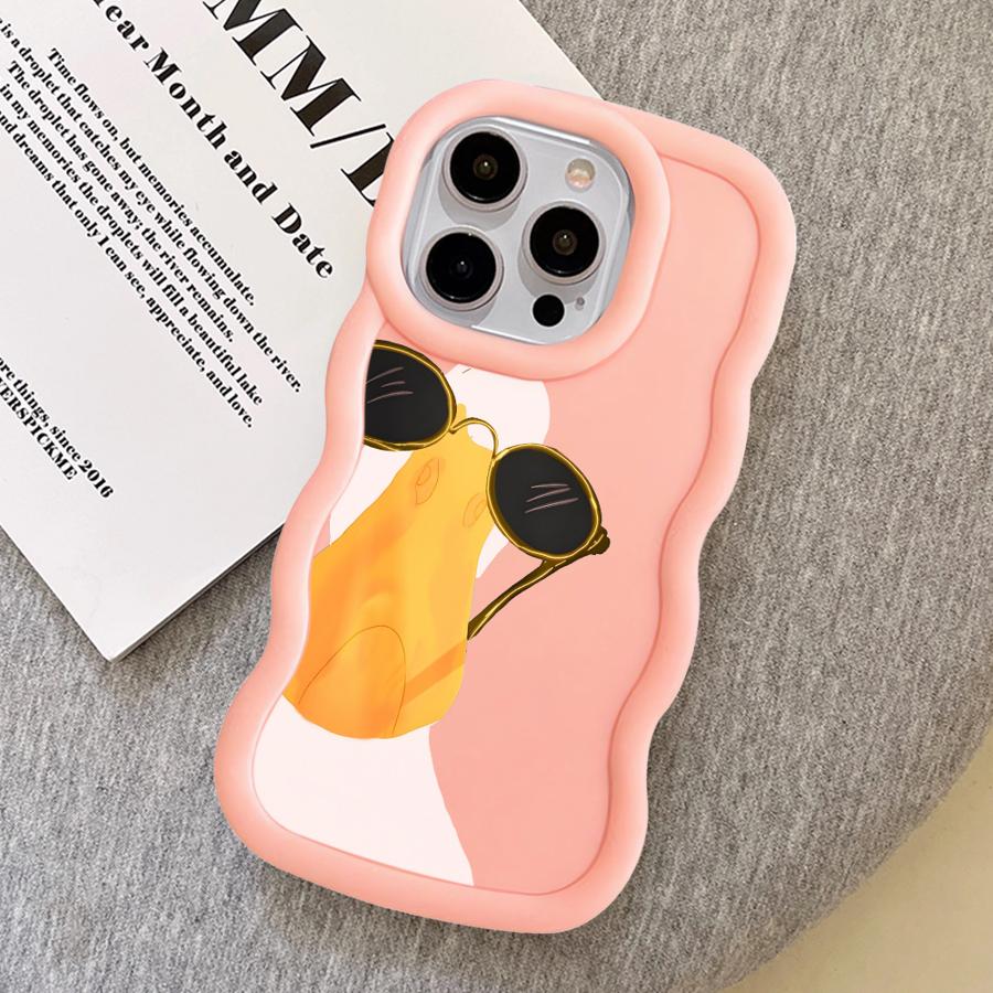 Soft Phone Cover Case for iPhone 12 13 15 Plus XR 17 Air 8 11 14 16 Pro Max Cartoon Dog Duck