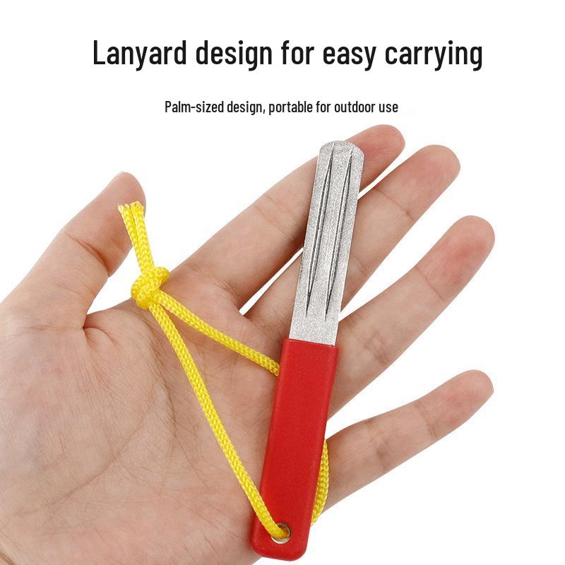 Dual-Sided Fishing Hook File - Hook Tip Sharpener for Sea & Fly Fishing
