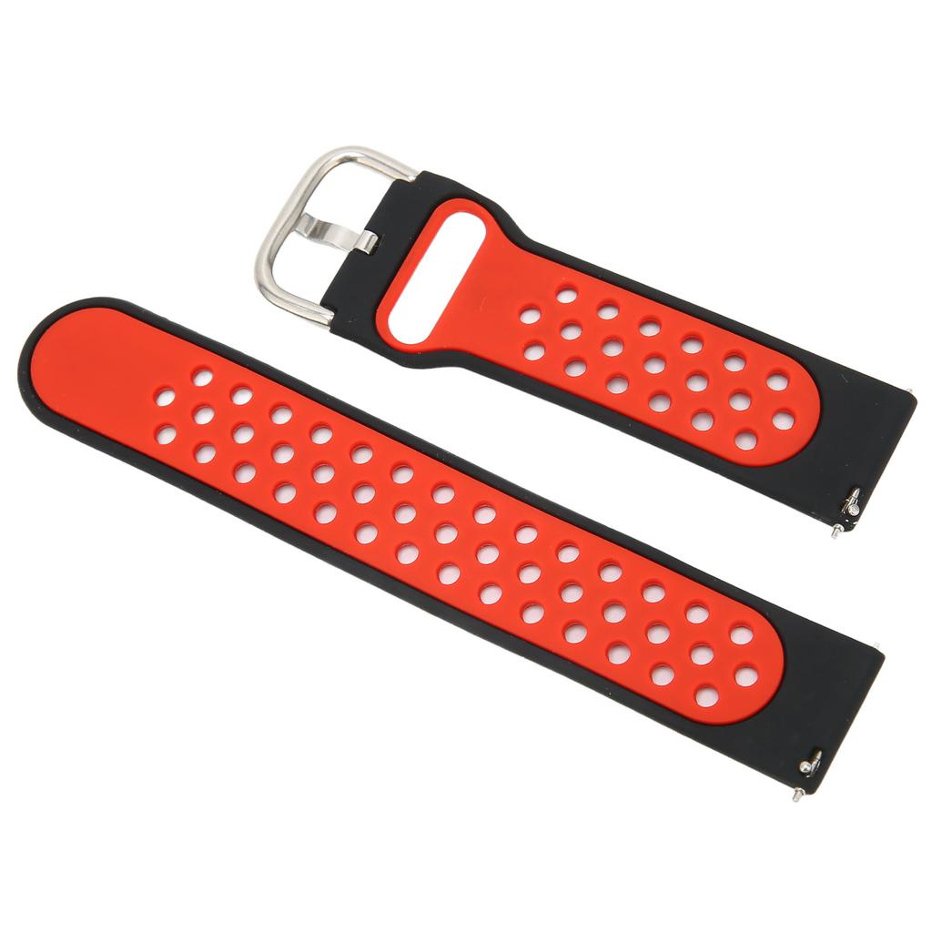 20mm Soft Silicone Watch Band Strap Wristband Replacement with Air Holes for Amazfit GTS 3