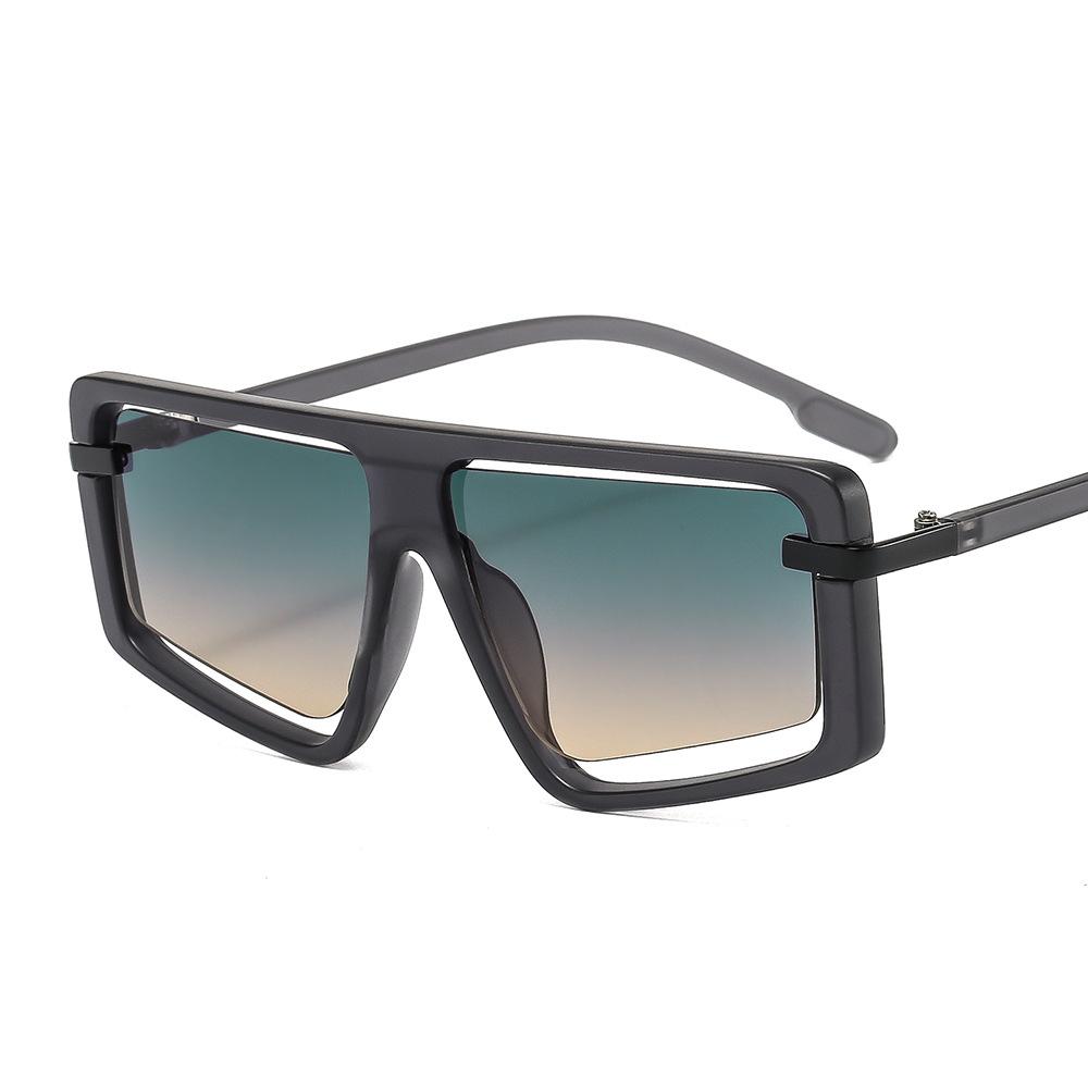 2024 Colorful Candy Steampunk Oversized Luxury Sunglasses Women Custom Fashion Square Frame Sunglasses Unisex