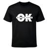 OK But First Coffee Slogan Text Graphic Print Men T‑Shirt