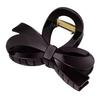 KISARG Hair Clip Small Holder Ribbon Bun Barrette Securely Holds Strong Lightweight Accessory Stylish Cute Coffee