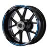 Motorcycle Sticker Motorcycle Wheel Stripe Sticker Rim Hub Reflective Decal for S & Suzuki