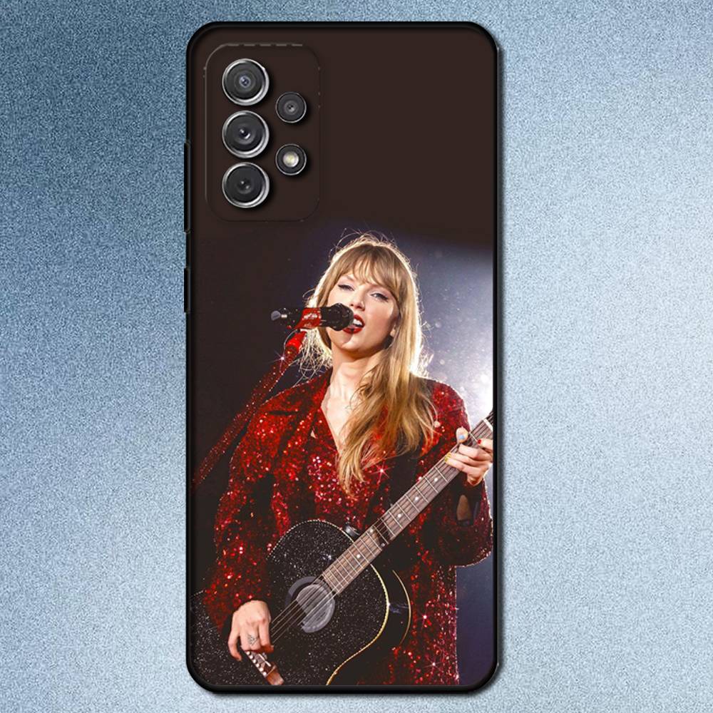T-TaylorS S-SwiftSS Phone Case For Samsung S25,S24,S21,S22,S23,S30,Ultra,S20,Plus,Fe,Lite,Note,10,9,5G Black Cover