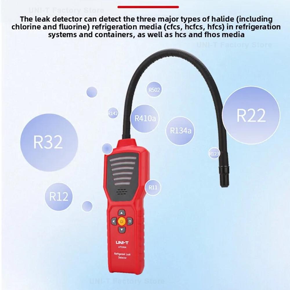 New Professional Refrigerant Leak Detector Cfcs Hcfcs Hfcs Leakage Tester for Air Conditioning Automobile Refrigerator Maintenance Freon Leak Detector
