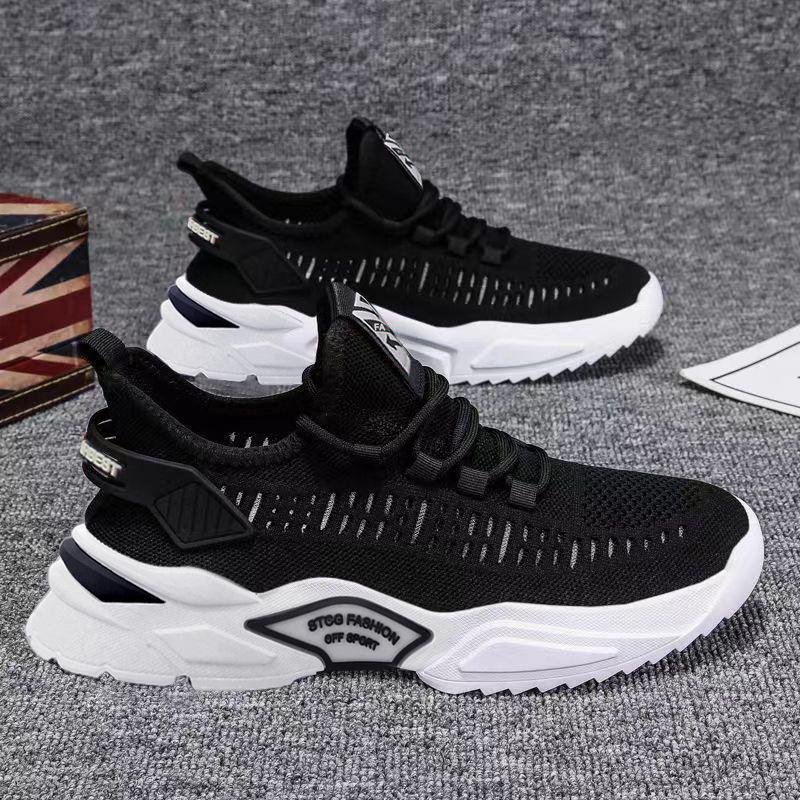 Spring and summer men's shoes men's fly-woven breathable mesh casual versatile shoes fashion sports shoes