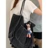 Korean Version of Casual Denim Large-capacity Bag Women's 2025 New Fashion Tote Bag Casual Large-capacity Shoulder Bag