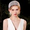 Women Adjustable Size Hairclip Multipurpose Lace Veil Hair Clip Lovely Barrettes for Weddings and Receptions