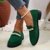 Foreign Trade Large Size Loafers 2025 New Single Shoes Leopard Print British Fashion Single Shoes Temperament Versatile Suede Women's Shoes