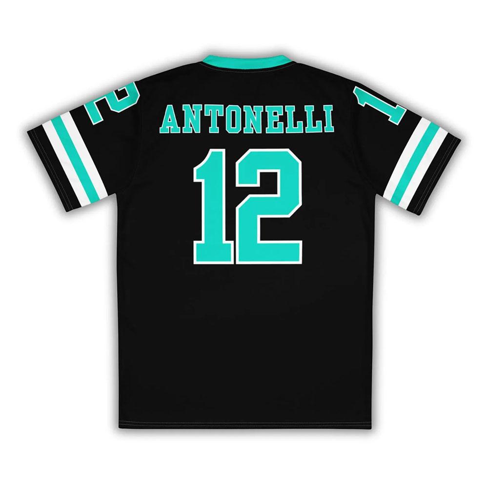 Racing Driver Kimi No.12 Antonelli Jersey Unisex Streetwear Loose V-neck Short Sleeve Male T-shirt Fashion Design 3D Print Tees