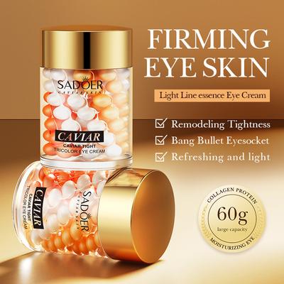 Caviar Gold Sodium Hyaluronate Rose Aloe Vera Eye Cream Lightens Dark Circles Removes Reduces Eye Bags Big Eyes Bright Eyes Eye Cream