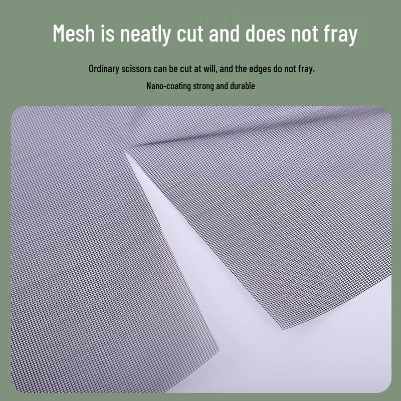 Nano Invisible Mosquito Net for Doors & Windows: High Light Transmission, Breathable, Encrypted Mesh, Easy to Clean.