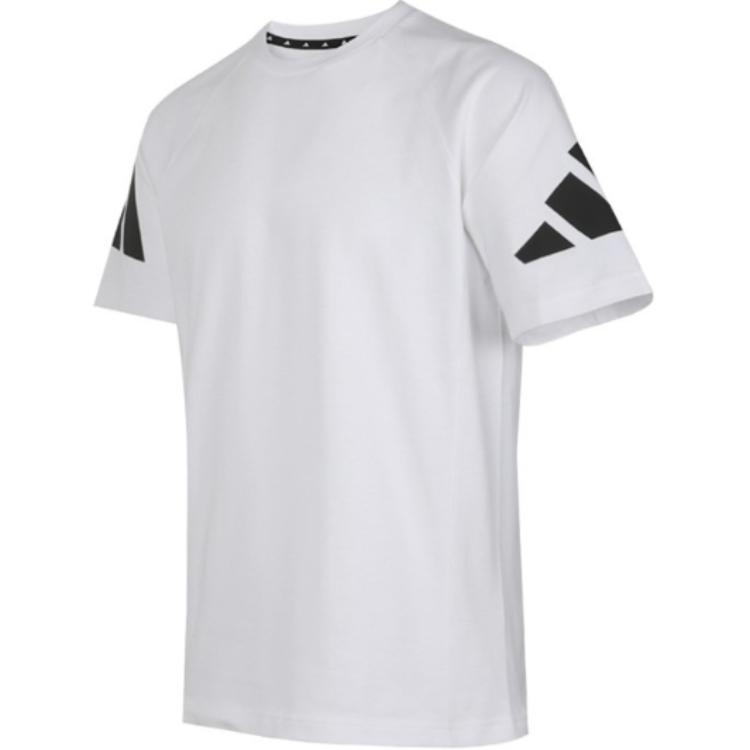 adidas TP Heavy Tee Fashion Casual Soft Round Neck Short Sleeve T-Shirt Men Tops White EB7618