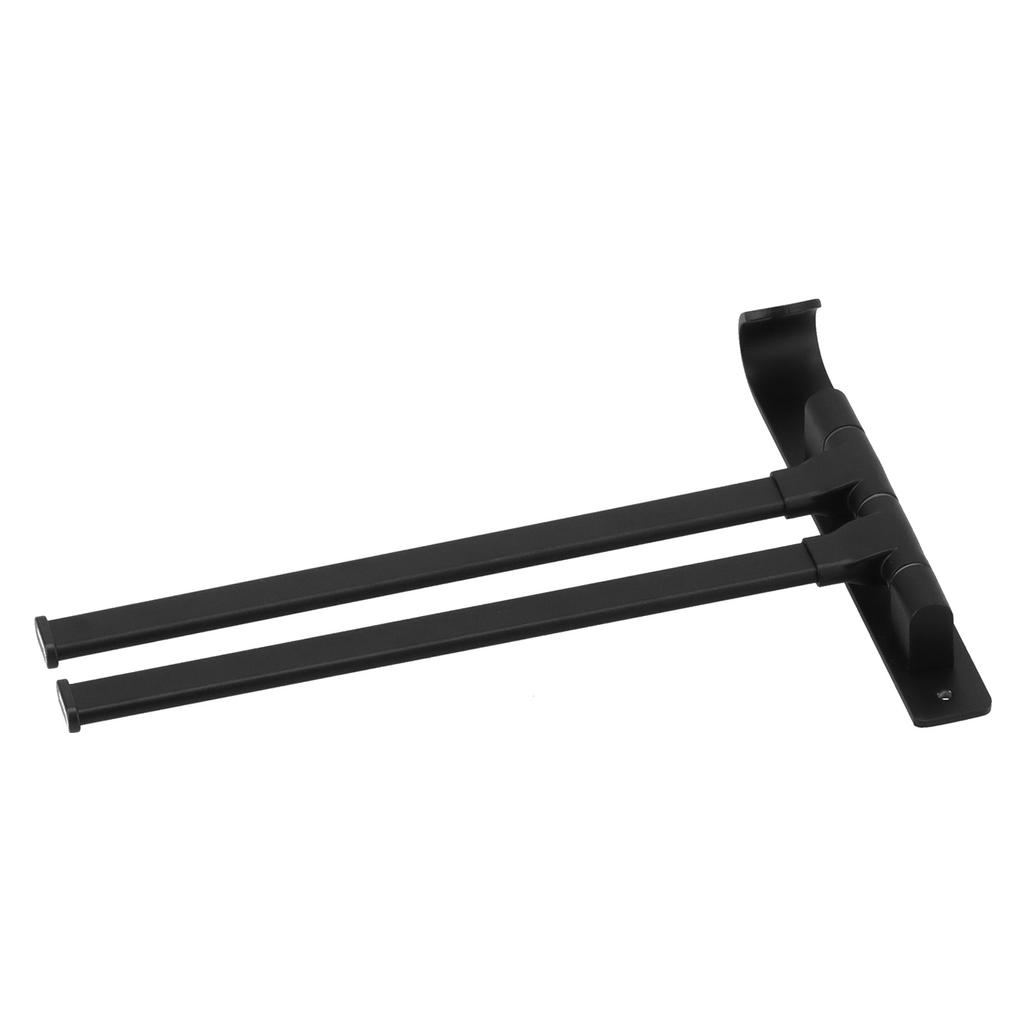 Towel Bar Wall Mounted Rotating Collapsible Space Aluminum Towel Rack for Bathroom