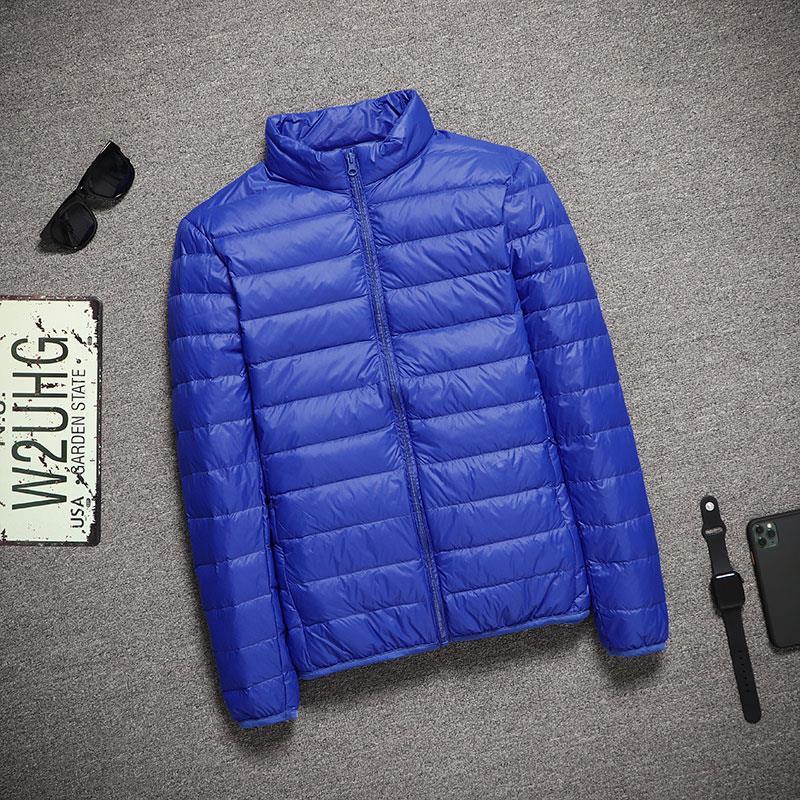 Men's Ultra-Thin Lightweight Down Cotton Jacket, Large Size, Cold-Proof, Short, Off-Season Clearance