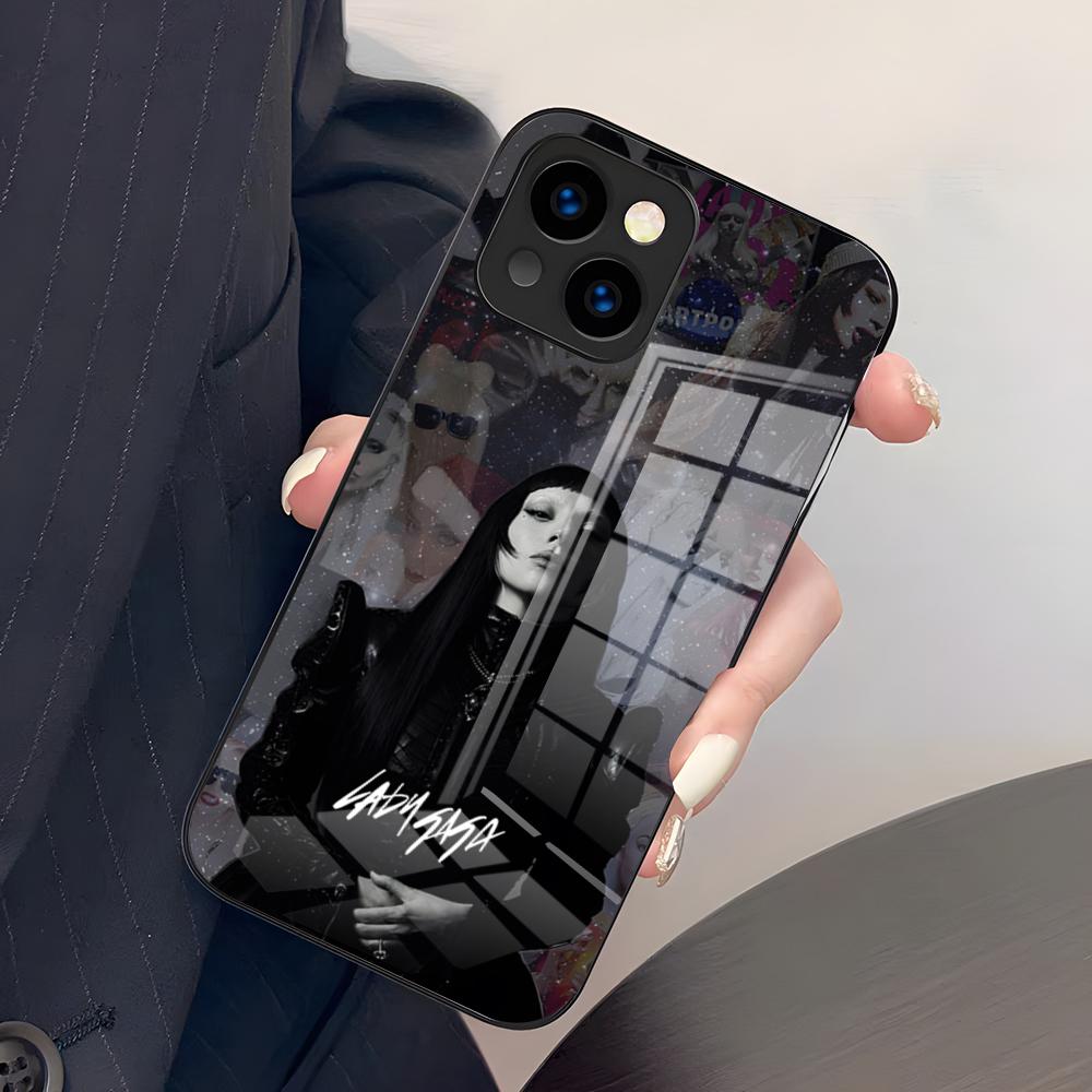L-Lady G-Gaga Phone Case For IPhone 17 Pro Max 15 Pro 16 14 Plus 12 13 Mini 11 Pro Shockproof Glass Cover