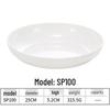 White Melamine Plastic Round Plate for Catering and Restaurant Dining