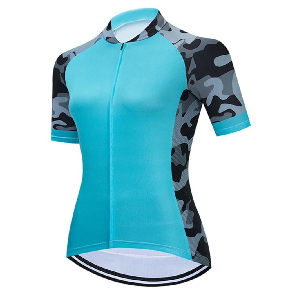 Women's Cycling Jersey Short Sleeved Bike Shirts Mountain Jerseys Comfortable Quick Dry Wear Tops