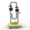 Buildmoc Creative Office Funny Clippy the Age Revealer World MOC Building Blocks Toys for Children Kids Gifts Toy 85PCS Bricks