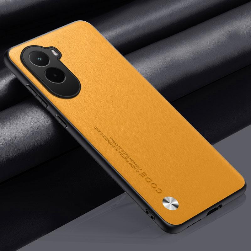 Luxury PU Leather Case For Xiaomi Poco M7 4G Back Cover Matte Silicone Shockproof Full Protection Phone Case For PocoM7 Coque