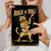 Retro Metallschild Rock Cats Wanddeko
