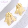 18K Gold Plated Brass Tree Leaf Bead Caps For Bracelet Making,Cap For Beads,DIY Beading Accessories,Materials For Jewelry