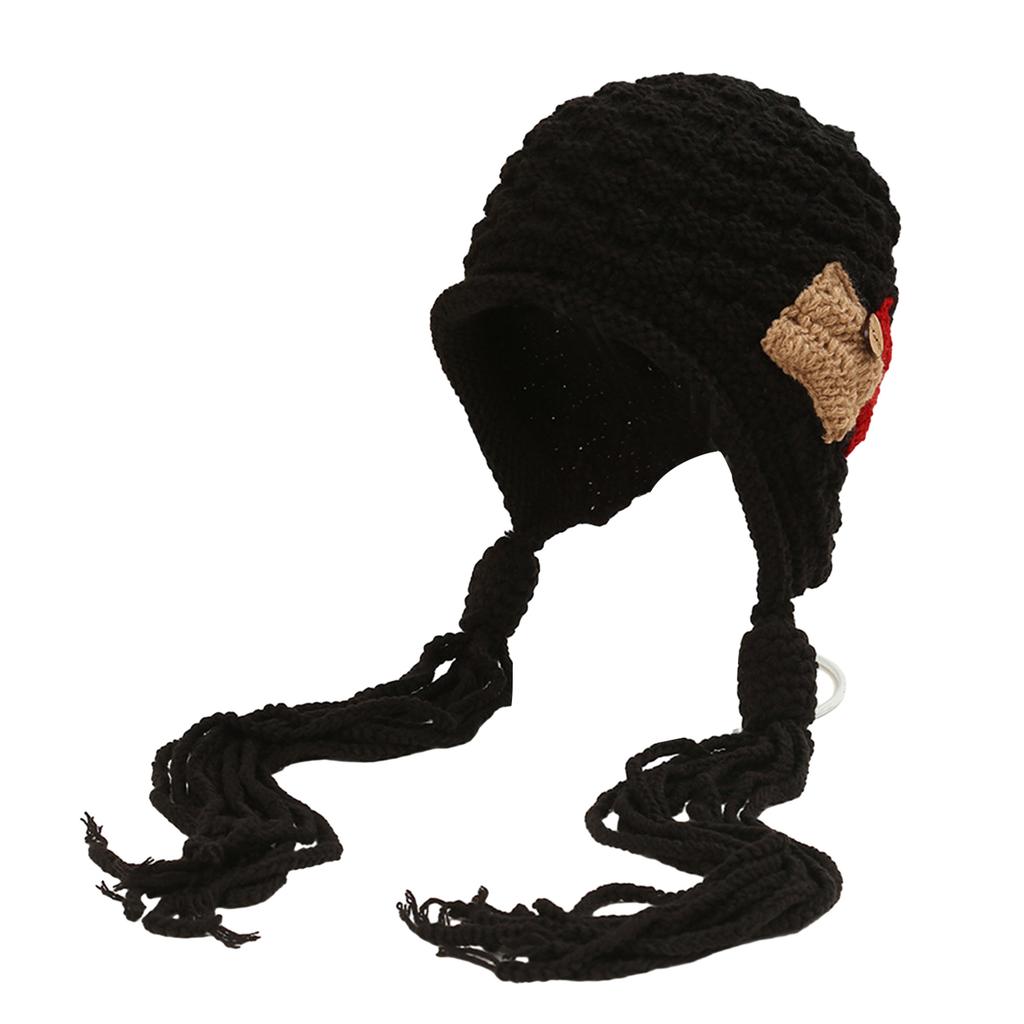 Womens Winter Peruvian Cover Ears Beanie Hat Ear Flap Sherpas Ski Snow Hats Knit Cute Tassels Beanies Hat