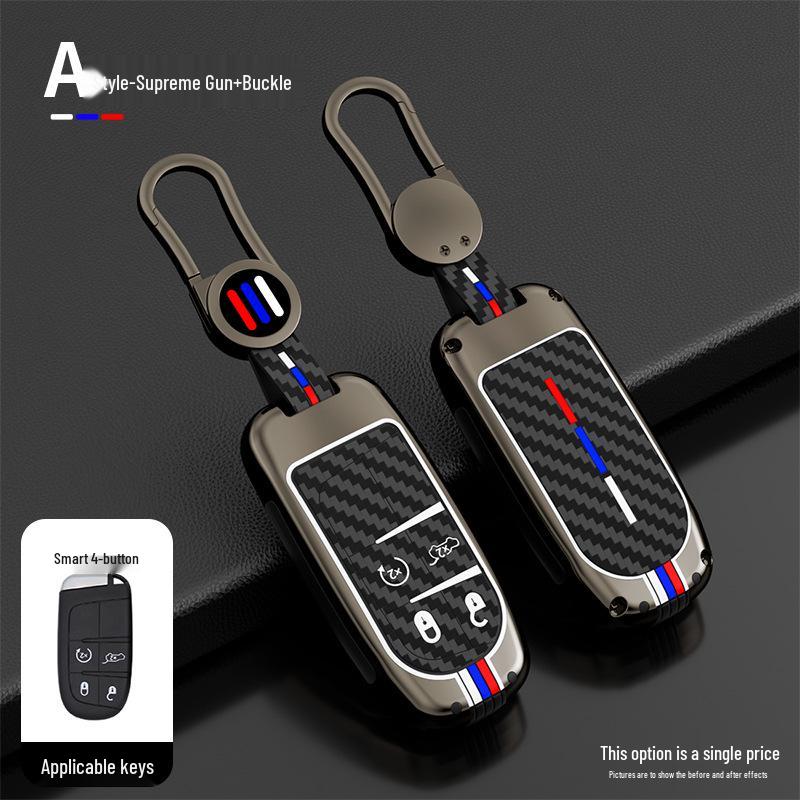 JEEP Jeep Key Case for Compass, Grand Commander, Free Light & Grand Cherokee