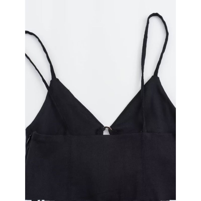 Kaslead New Arrival Women's Clothing Fashion Style Fashion Casual Versatile Opening Design Short Top 0085329