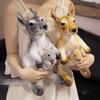 Kangaroo Mom and Son Stuffed Doll Cute Appease Sleep Pillow Creative Birthday Gift ReaListic Kangaroo Plush Toy
