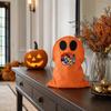 jijijing Halloween Trick or Treat Candy Bag for Kids, Cute Ghost with Handle, Oxford Cloth Snack Holder Party Favors