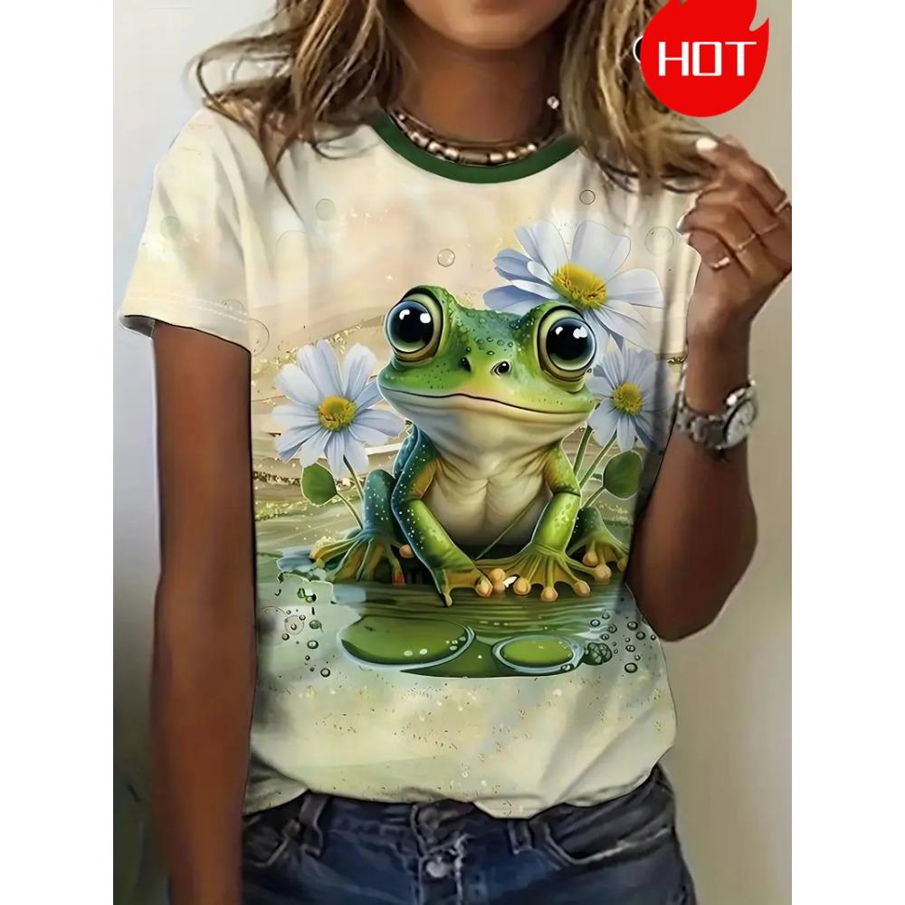 Women's T-shirt Summer casual daily street short sleeved T-shirt