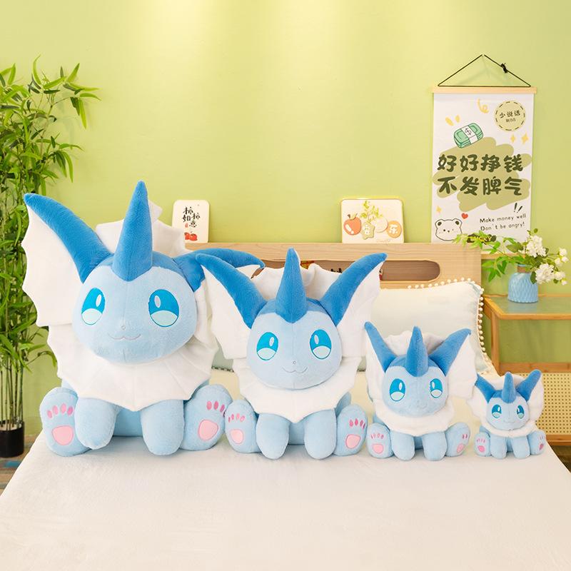 60cm Kawaii Eevee Plush Toy Big Size Stuffed Doll Sitting Pokemon Cute Pet Plushie for Kids Birthday Gift Perfect for Children