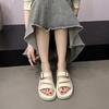Cool slippers women's summer wear new fashion sense versatile casual thick bottom seaside beach one-word drag