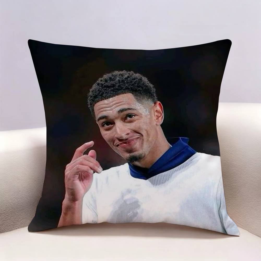 JJude BBellingham Football Doublesided print Pillow Case Pattern Printed Pillowcase For Living Room Sofa Cushion Cover