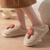 Woemn Men Cotton Slippers Home Autumn and Winter Thick-soled Non-slip Eva Plush Warm Slippers