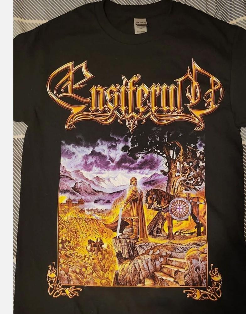 VTG Ensiferum Iron T-shirt Short Sleeve Cotton Full Size S To 5XL Unisex T-Shirt