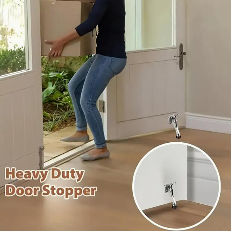 Foot-Activated Door Stop Heavy-Duty Commercial Door Holder for Shop Office and Home Use