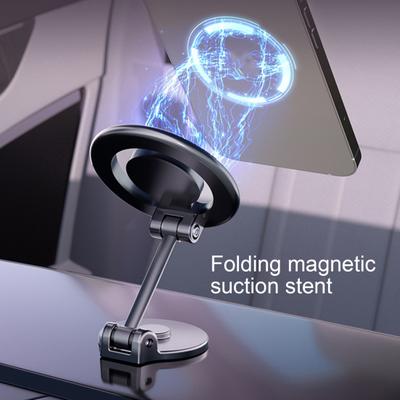 Suporte magnético para telefone, estável, antivibração, design rotativo, ângulo ajustável, painel, suporte para telefone, suporte para celular
